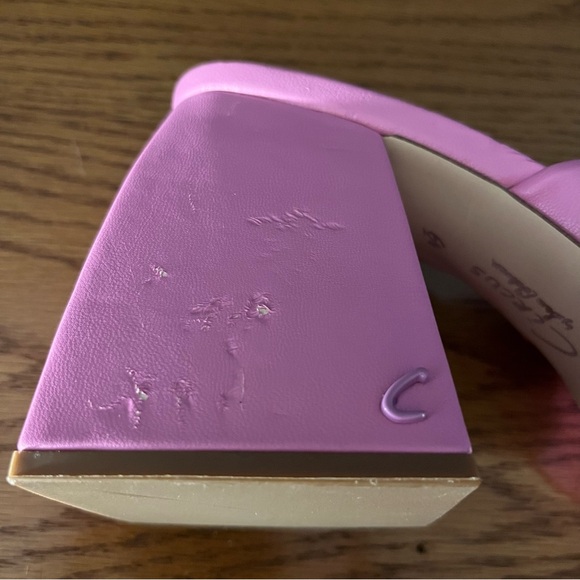 Circus By Sam Edelman Marianna Pink Chunky Heel Sandals Size 6.5 - Picture 8 of 9